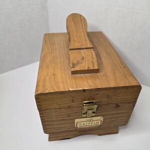 Griffin Shinemaster Wooden Shoe Shine Box - Brown